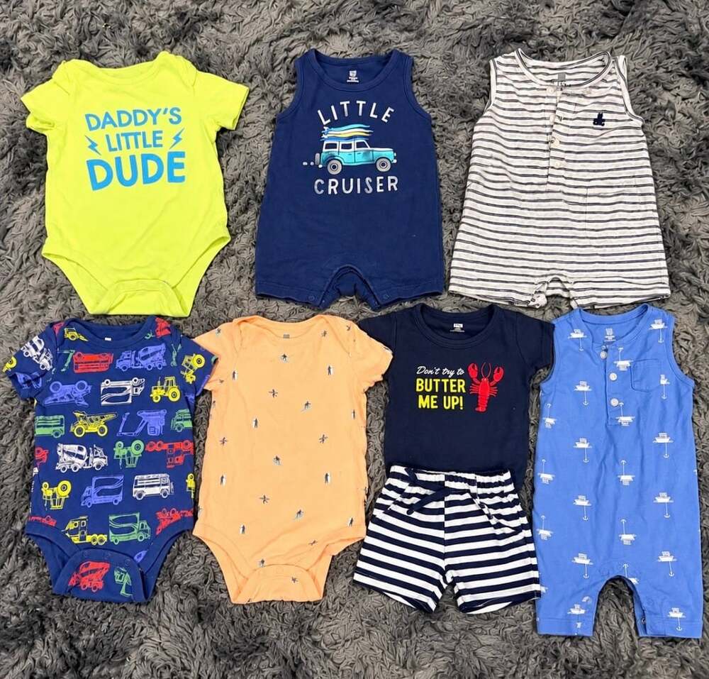 Baby Boy Gap Kids Clothing Bundle – 8 Pc – Nautical, Trucks & More